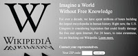 Wikipedia Goes Dark in Protest