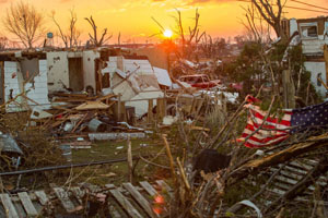 Washington, Ill., sits in ruins the morning after a severe tornado tore through the community, Nov. 18, 2013. 
