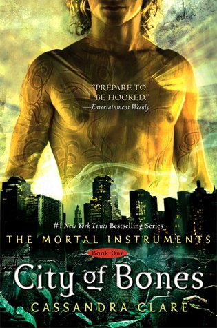 City of Bones by Cassandra Clare is the first book in The Mortal Instruments series.