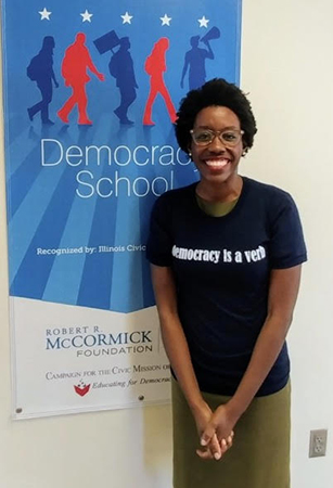 Congressional candidate for the 14th district Lauren Underwood visited PR students on October 9, 2018.