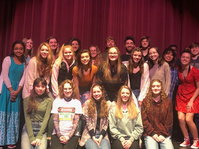 Mia Coliflores and Payton Andrlik said their favorite class was Creative Writing, a senior English class that hosts a poetry slam in the spring. This was one of the last events in the PR auditorium before the stay-at-home order began.