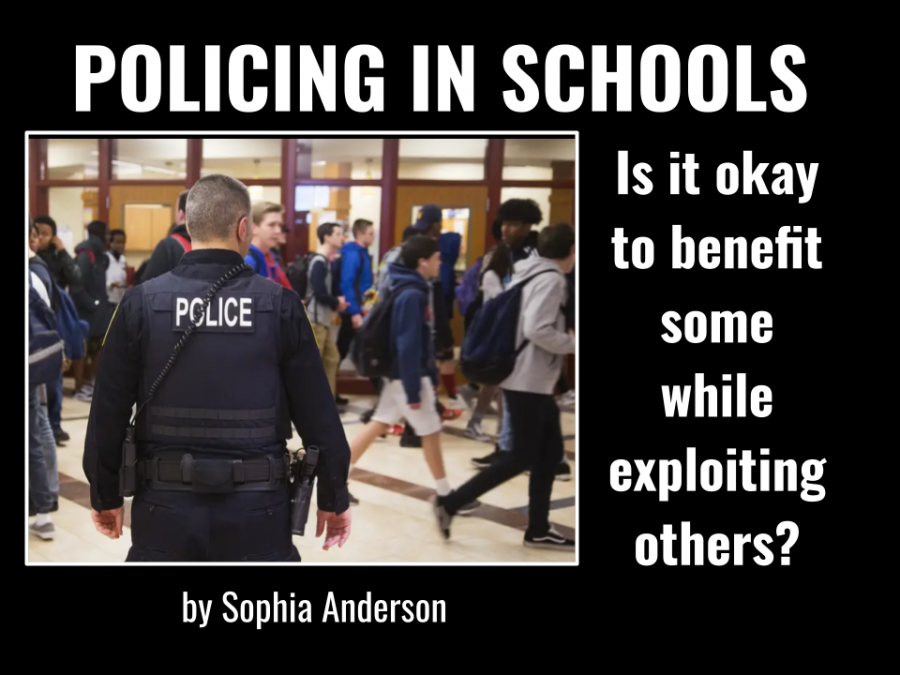 Policing in Schools: Is it okay to benefit some while exploiting others?