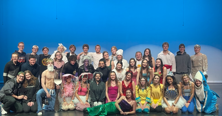 Prairie Ridge seniors produced and performed Little Mermaid in 12 hours on March 19, 2022. Many of these seniors had not participated in theater events previously during high school.