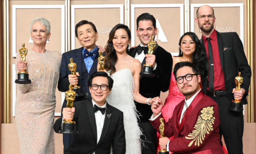 "Everything Everywhere All at Once" was the big winner at the Academy Awards this year (via CBS)