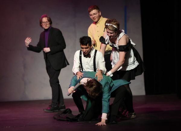 Seniors in Mrs. Gallagher's Dramatic Lit classes performed some seriously silly plays this spring.